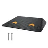 Gumi küszöbrámpa kábelfektető csatornával 902x620x102 mm 15 tonna teherbírású akadálymentesítő rámpa