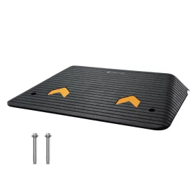   Gumi küszöbrámpa kábelfektető csatornával 902x620x102 mm 15 tonna teherbírású akadálymentesítő rámpa