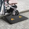 Gumi küszöbrámpa kábelfektető csatornával 902x620x102 mm 15 tonna teherbírású akadálymentesítő rámpa