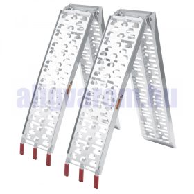   Összecsukható felhajtó rámpa 223 cm 680 kg/ pár teherbírás 2 db rámpa motor, quad, kis traktor, munkagép, fűnyíró számára