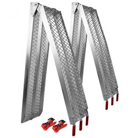   Összecsukható felhajtó rámpa 226 cm 680 kg/db teherbírás 2 db rámpa motor, quad, kis traktor, munkagép, fűnyíró számára