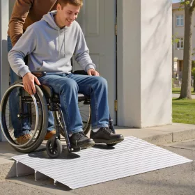   Küszöbrámpa 423x864x87 mm 3 db alumínium rámpa, 360 kg teherbírás