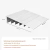 Küszöbrámpa 805x865x155 mm 6 db alumínium kerekesszék rámpa, 360 kg teherbírás