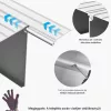 Küszöbrámpa 805x865x155 mm 6 db alumínium kerekesszék rámpa, 360 kg teherbírás