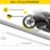 Alumínium rakodórámpa 1520x305 mm 2 db ATV rámpa 2722 kg teherbírás, akár 406 mm rakodási magasság