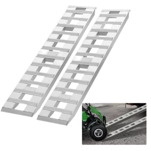 Alumínium felhajtórámpa szett 183x38 cm 2721,6 kg teherbírású rakkodórámpa 2 db motorkerékpár rámpa