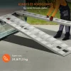 Alumínium felhajtórámpa szett 183x38 cm 2721,6 kg teherbírású rakkodórámpa 2 db motorkerékpár rámpa