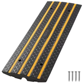   Gumi járdaszegélyrámpa 1220x409x65 mm 15 tonna teherbírású felhajtó rámpa 1 db