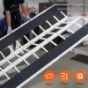 Háromrészes összecsukható alumínium felhajtórámpa 216x137,5 cm rakodó rámpa 680 kg teherbírás