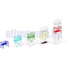   Szerelőállvány összecsukható 5,70 m platformmagasság, 7,70 m munkamagasság