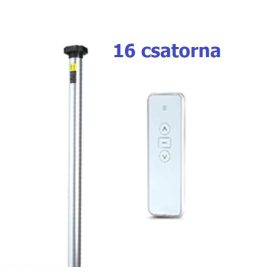   Roló motor, csőmotor távirányítóval vezérelhető 16 csatornás Ø17 mm tengelyhez