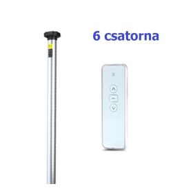   Roló motor, csőmotor távirányítóval vezérelhető 6 csatornás Ø17 mm tengelyhez