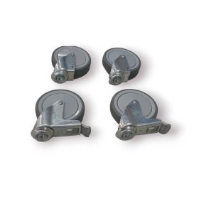   Kerékkészlet 125 mm, 120 kg teherbírás, furatos felfogatás