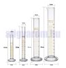 HIÁNYOS! Üveg mérőhenger készlet 4 db folyadékmérő készlet 5 ml 10 ml 50 ml 100 ml mérőhenger négy tartozék kefével