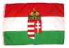 ENYHÉN FOLTOS! Magyar zászló Kossuth címerrel 70x100 cm kültéri kivitel