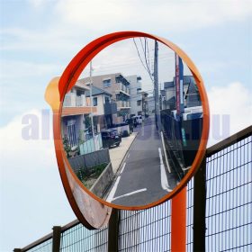 Közlekedési tükör biztonsági forgalmi megfigyelő tükör kör alakú Ø60 cm forgatható tartóval ipari