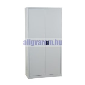  SZÁLLÍTÁS SÉRÜLT! Acél iratszekrény. Swed-Cab acél irattartó szekrény 4 db tároló polccal 50 kg/polc teherbírás 1800 x 900 x 400 mm 