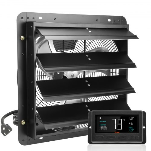 GARANCIÁBAN JAVÍTOTT! Fali elszívó ventilátor – 406 mm átmérő, 1747 CFM légszállítás, távirányítós vezérlés, teljesen fémházas, ipari kivitel