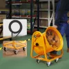  SZÁLLÍTÁS SÉRÜLT! Ipari építkezési ventilátor 4240 CFM légszállítással – 1100 W AC motor, 2850 ford./perc, IP44 védettség, 5 m kábellel, 79 dB zajszint, robusztus acélházas kivitel 