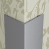 PP Alumínium élvédő sarokprofil eloxált matt ezüst 12x12x2700 mm ragasztásra előkészített sarokvédő sarokléc