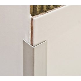   AV Alumínium élvédő sarokprofil eloxált matt 10x20x2000 mm hosszú sarokvédő élvédő sarokléc