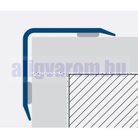   AV Alumínium élvédő sarokprofil eloxált matt 10x20x2000 mm hosszú sarokvédő élvédő sarokléc