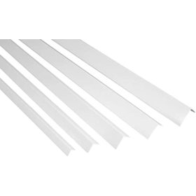   AV L profil fehér festett alumínium élvédő sarokprofil 30x30x2000 mm szinterezett fém sarokvédő élvédő Sarokléc szögprofil 