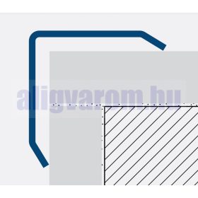   OX Rozsdamentes sarokléc inox sarokprofil 25x25x2500 mm saválló saroktakaró sarokvédő élvédő