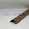 OX Műanyag sarokléc mogyoró színű famintás sarokprofil 22x22x2000 mm 