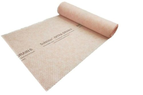 Schlüter Ditra Drain 8 kültéri vízelvezető feszültségmentesítő drénlemez