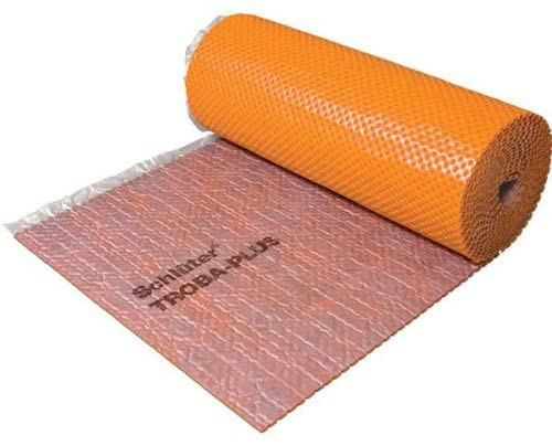 Schlüter Troba PLUS 8 vízelvezető drain lemez Kötőanyag nélkül kavics kőzúzalék, habarcs, esztrich alá is