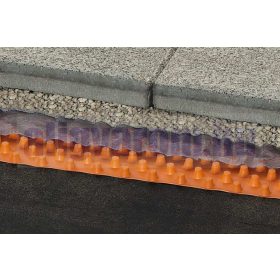   Schlüter Troba PLUS 8 vízelvezető drain lemez Kötőanyag nélkül kavics kőzúzalék, habarcs, esztrich alá is