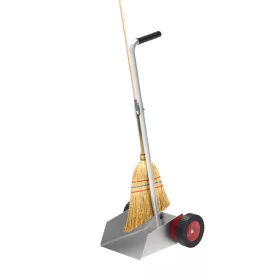  Seprőlapát készlet, kerekes álló seprűlapát szett, hulladékgyűjtő szerszám, 30 cm széles 