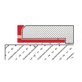   OX Stone L Kőszőnyeg záró profil  Alumínium élvédő szegély 10-12-15 mm magas 2500 mm