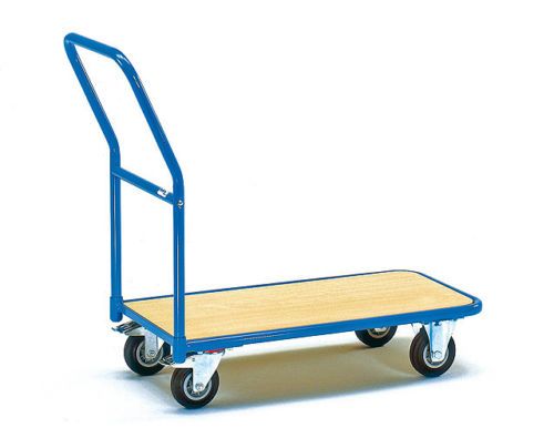 Szállítókocsi, húzható kézikocsi 250 kg teherbírás, fékezhető kerekek 85 x 45 cm-es rakfelület