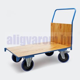   Szállítókocsi, húzható kézikocsi 600 kg teherbírás,100 x 60 cm-es rakfelület rögzítőfékkel ellátott
