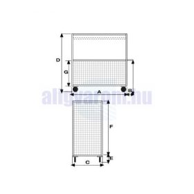   Festett konténerkocsi 500 kg teherbírású 4 hálós oldal,  részben nyitható egyik oldala