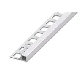 AV Csempe sarokprofil szögletes 10x2700 mm natúr alumínium csempeszegély kocka forma hi