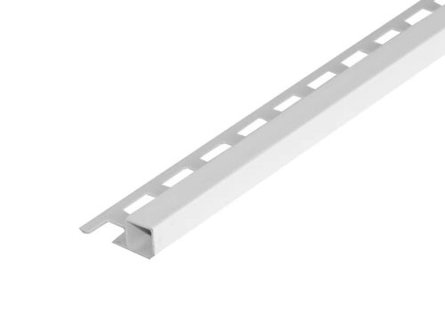  OX 10 mm Csempeszegély Q négyzet szögletes 10x2500 fehér alumínium kocka keresztmetszet