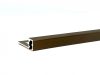  OX 10 mm Csempeszegély Q négyzet szögletes 10x2500 szálcsiszolt bronz barna alumínium kocka keresztmetszet