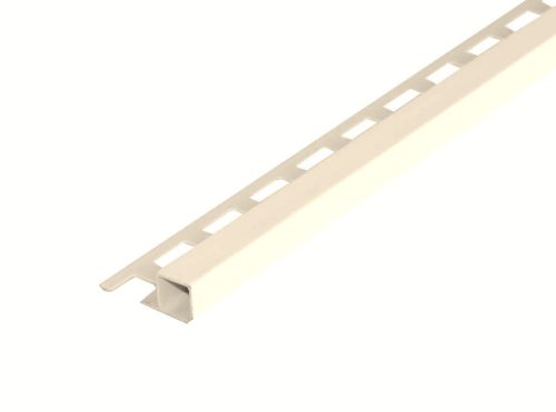 OX 12 mm Csempeszegély Q négyzet szögletes 12x2500 törtfehér jázmin alumínium kocka keresztmetszet