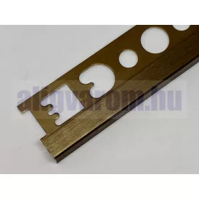 OX 8 mm Csempeszegély Q négyzet szögletes 8x2500 szálcsiszolt bronz barna