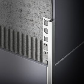   OX 8 mm Csempeszegély Q négyzet szögletes 8x2500 eloxált matt alumínium kocka keresztmetszet