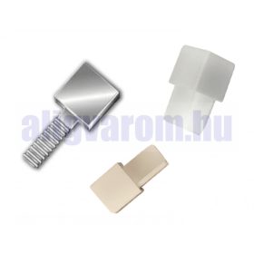   OX 8 mm Csempeszegély Q négyzet szögletes Végzáró elem eloxált matt alumínium kocka forma Sarokelem 8x2500 mm-es profilhoz