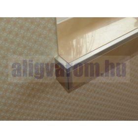   OX 12 mm Csempeszegély Q négyzet szögletes Záróelem Sarokelem Szálcsiszolt rozsdamentes inox