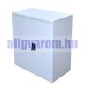 Acélszekrény. Swed-90 acél szerszámos szekrény 2 db tároló polccal 70 kg/polc teherbírás 900 x 800 x