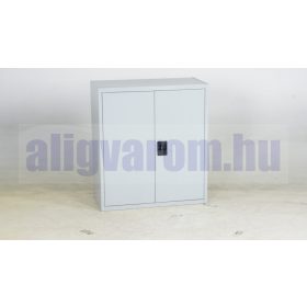 Acélszekrény szürke Swed-100 acél szerszámos szekrény 2 db tároló polccal 70 kg/polc teherbírás 1000