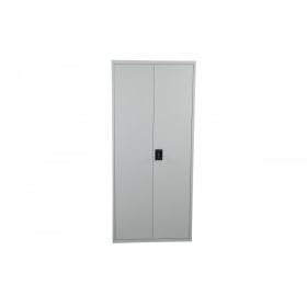   Acélszekrény szürke Swed-180 acél szerszámos szekrény 4 db tároló polccal 70 kg/polc teherbírás 1800 x 800 x 400 mm