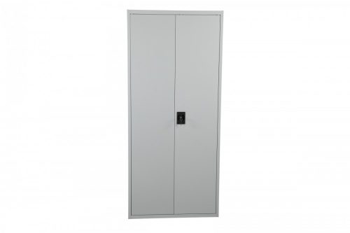 Acélszekrény szürke Swed-180 acél szerszámos szekrény 4 db tároló polccal 70 kg/polc teherbírás 1800 x 800 x 400 mm