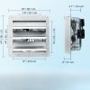 Fali elszívó ventilátor – 38 cm átmérőjű, 45 W teljesítményű, 1800 m³/h légszállítású ipari fali ventilátor automatikus zárólamellával
